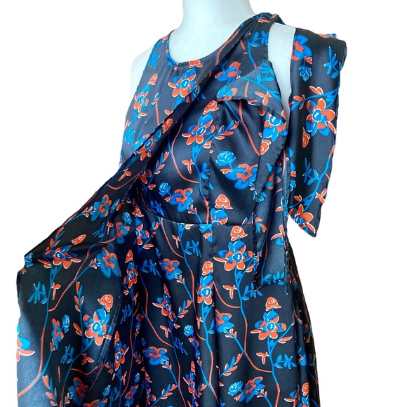 Thakoon Collection floral dress black daisy printed mini dress - Sz 4 - Picture 9 of 16